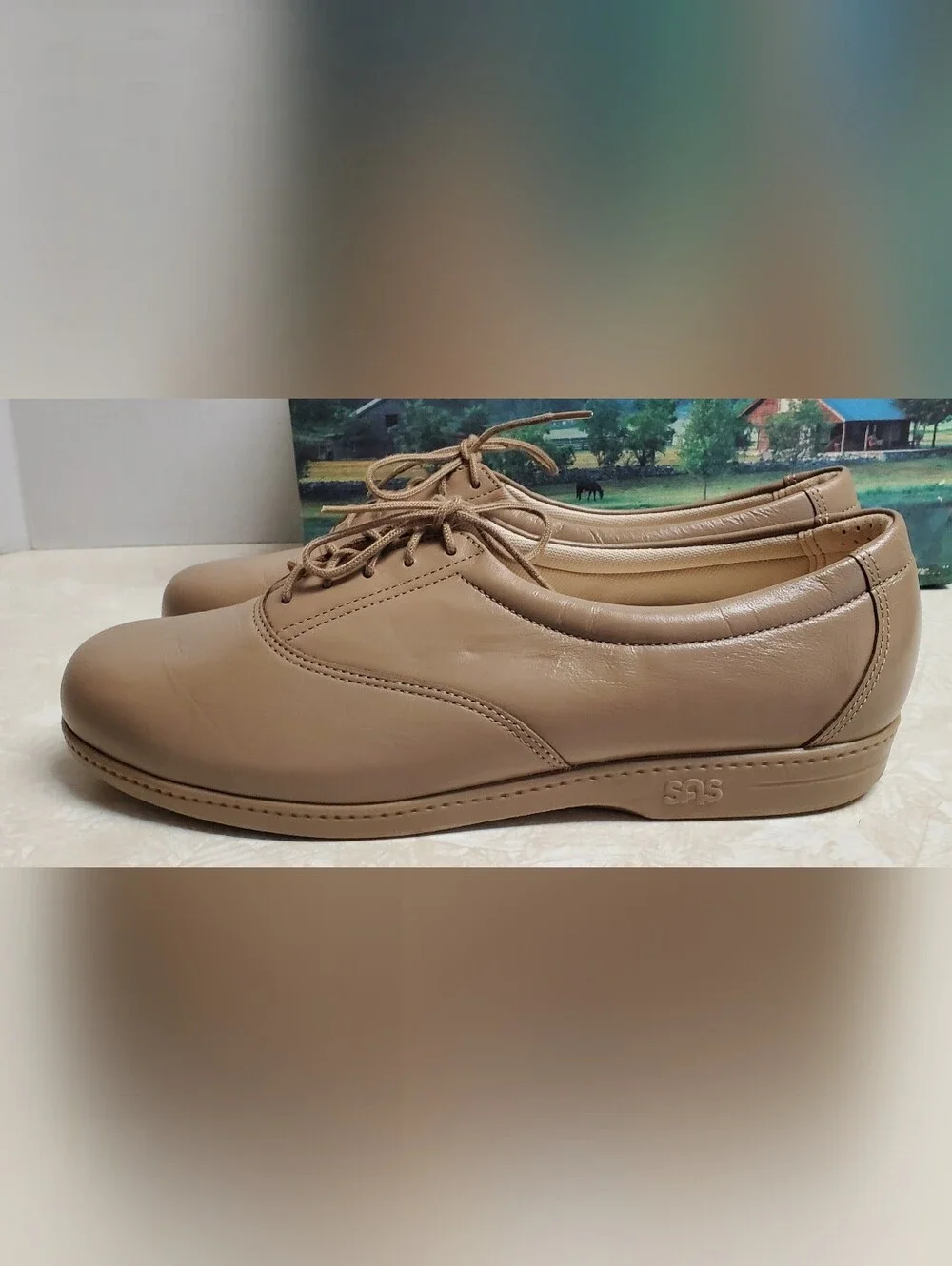 SAS Women's Mocha Leather Whisper Walking Shoe USA